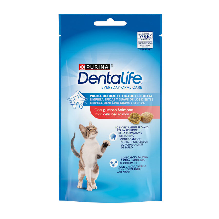 Dentalife Daily Oral Salm&oacute;n Snacks Dentales para gatos