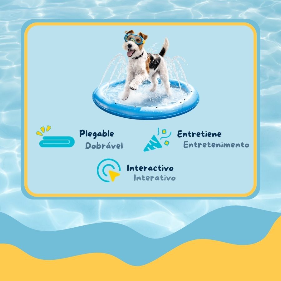 Summer Vibes Piscina con chorros para perros, , large indicador imagen numero 4