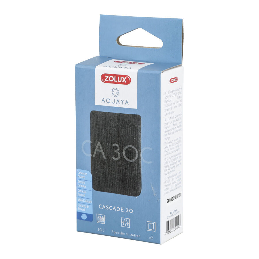Zolux Aquaya Cascada 30 Zeocarb Recambio de filtro para acuarios, , large Imagen numero 1