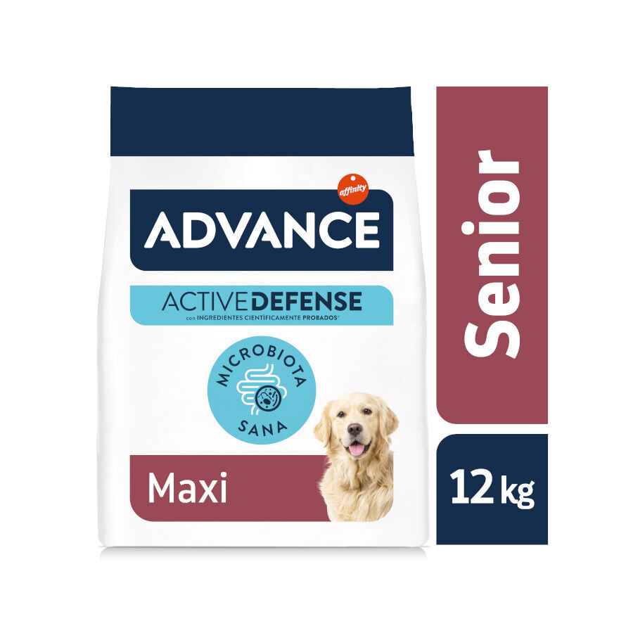 12 kg Advance Active Defense Maxi Senior Vitality Pollo y Arroz pienso para perros, , large indicador imagen numero 2