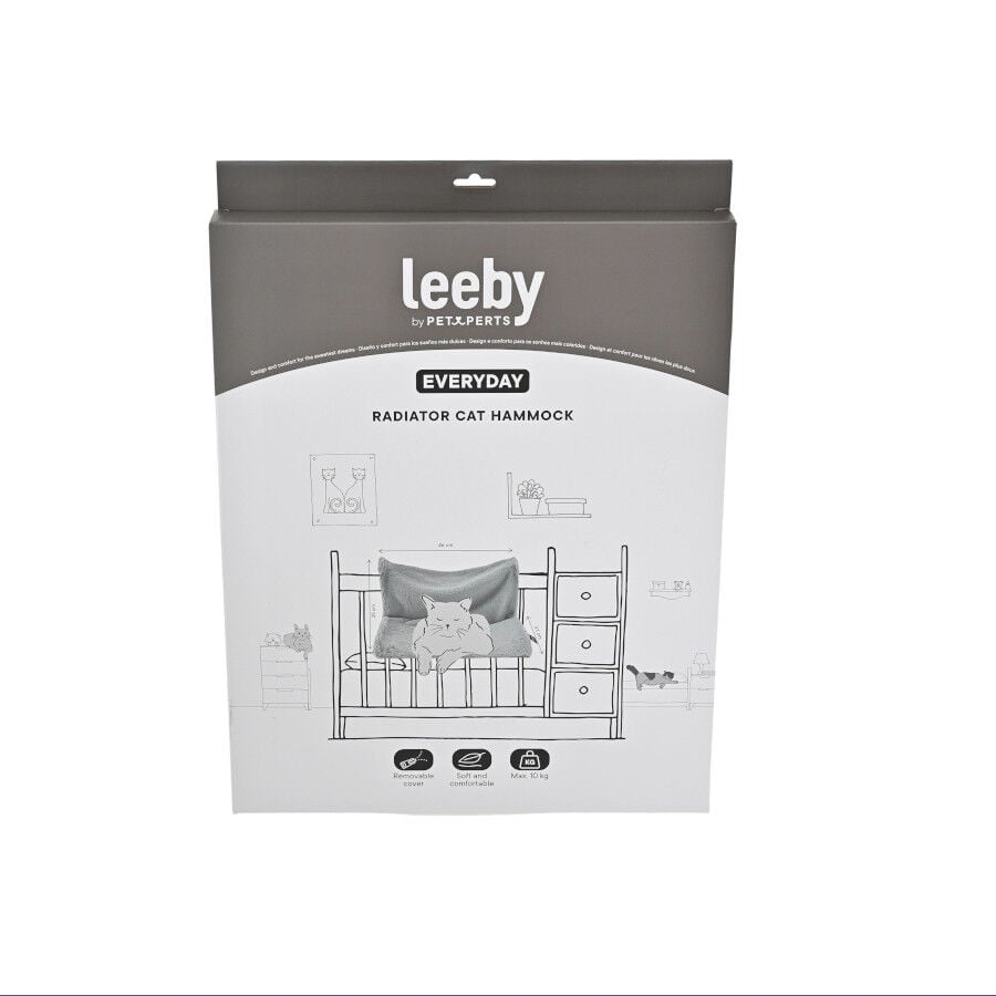 Leeby Hamaca Radiador Gris para gatos, , large indicador imagen numero 5