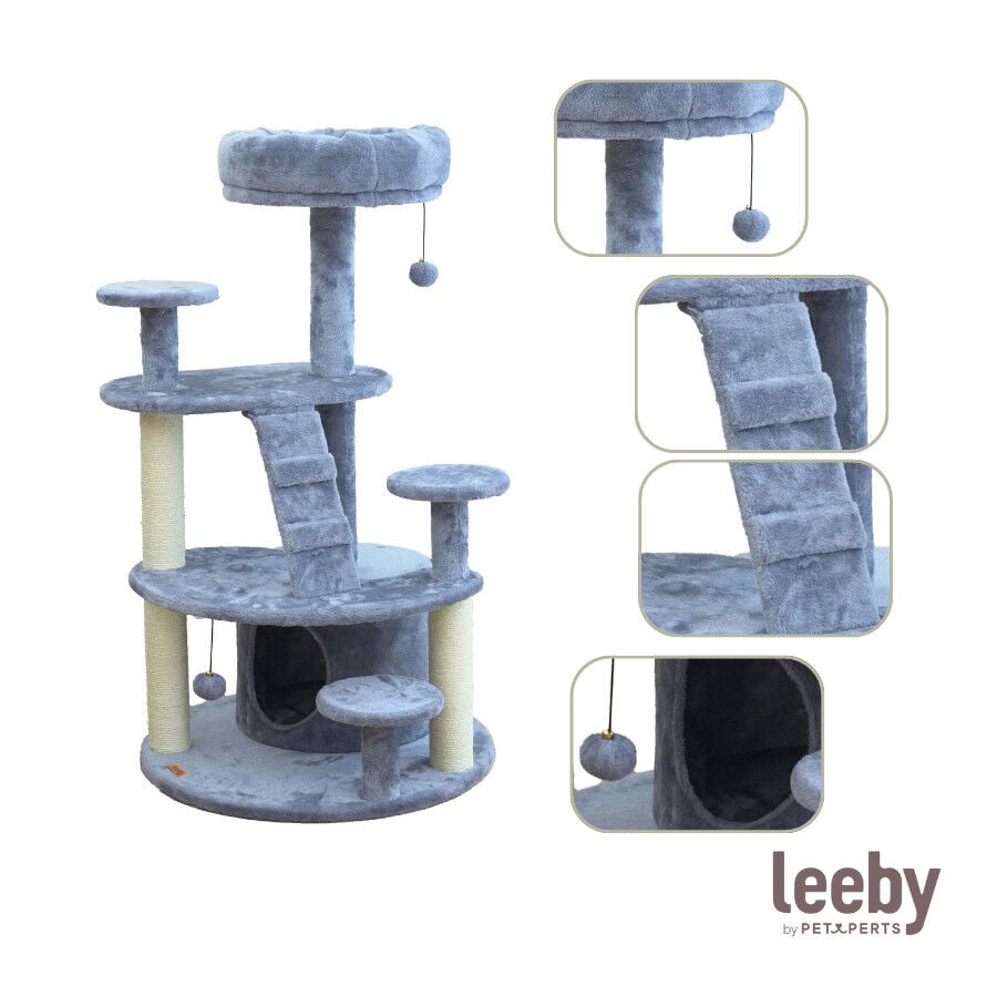 Leeby Esperanza torre rascador multiplataforma con cama nido y juguete para gatos, , large Imagen numero 5