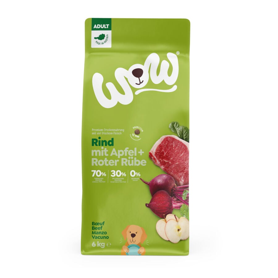 6 kg Wow Adult Ternera pienso para perros, , large Imagen numero 1
