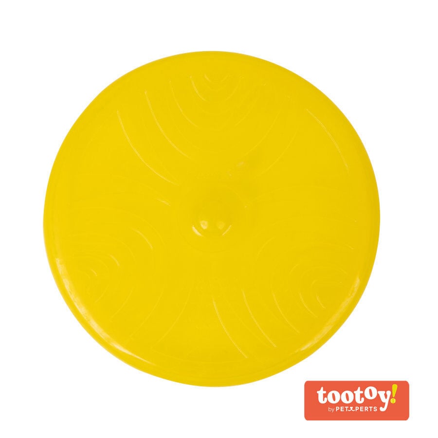 Tootoy! Flexible disc Yellow Frisbee Flexible Amarillo para perros, , large indicador imagen numero 1