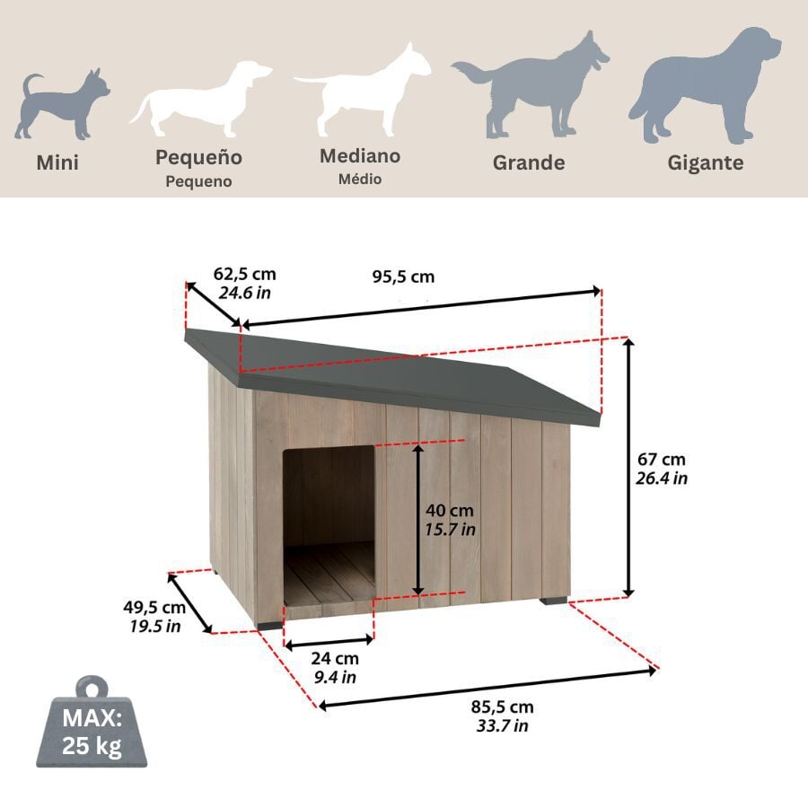 TK-Pet Lake Caseta de Madera para perros, , large Imagen numero 2