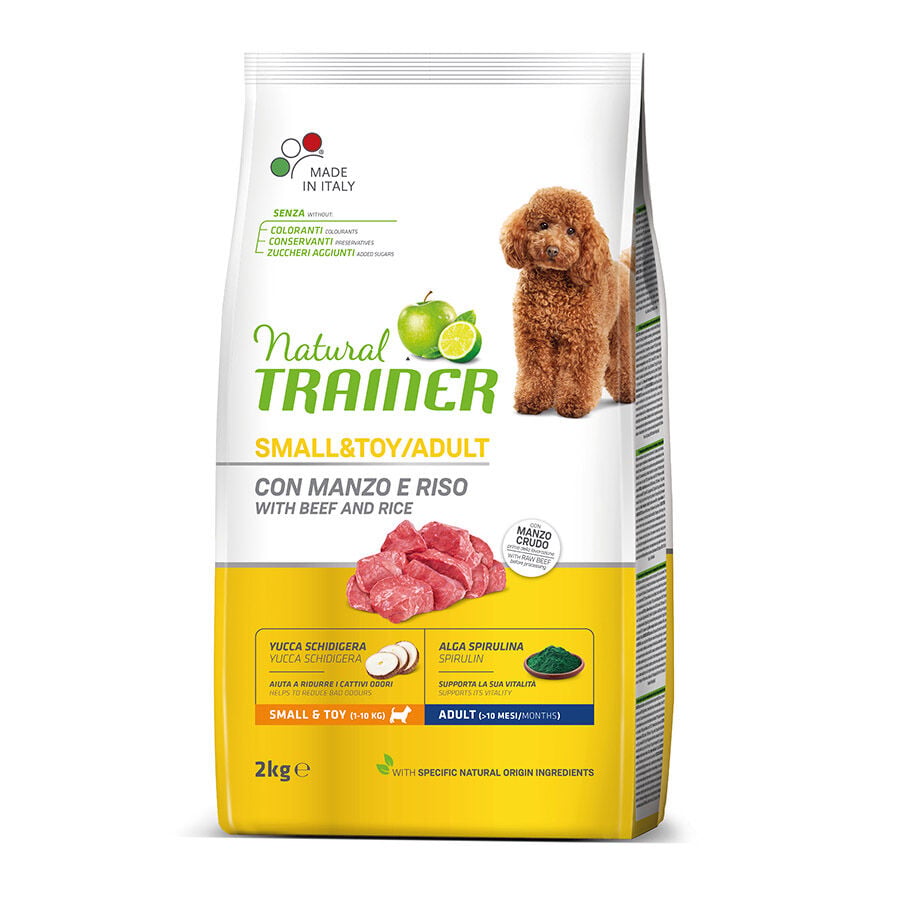 Natural Trainer Adult Mini ternera, arroz y ginseng indicador imagen numero 2