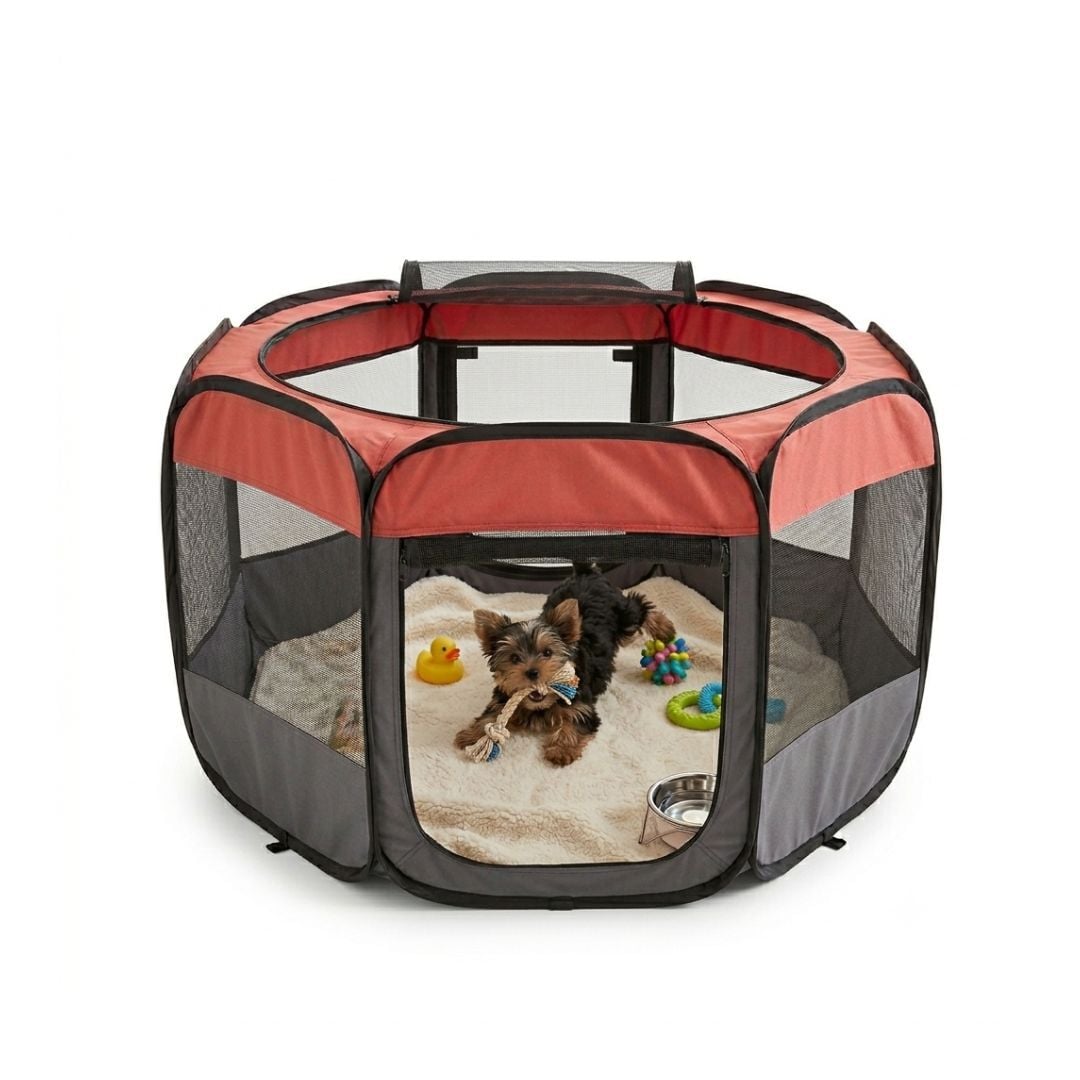 TK-Pet Parque Plegable de Lona para mascotas
