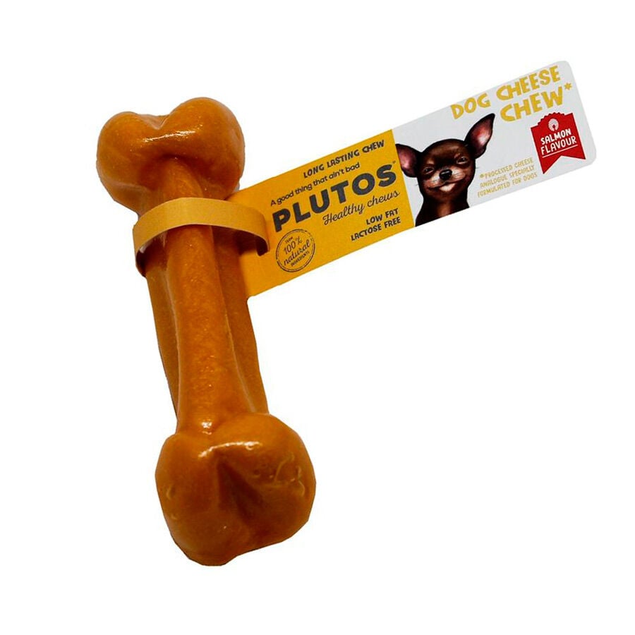 Plutos Hueso de Queso y Salm&oacute;n para perros