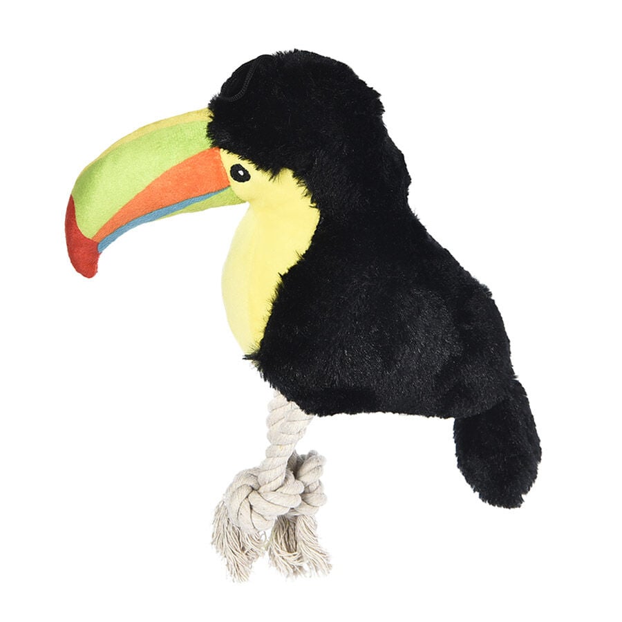 Summer Vibes Tucan de Peluche con Cuerda para perros, , large indicador imagen numero 1