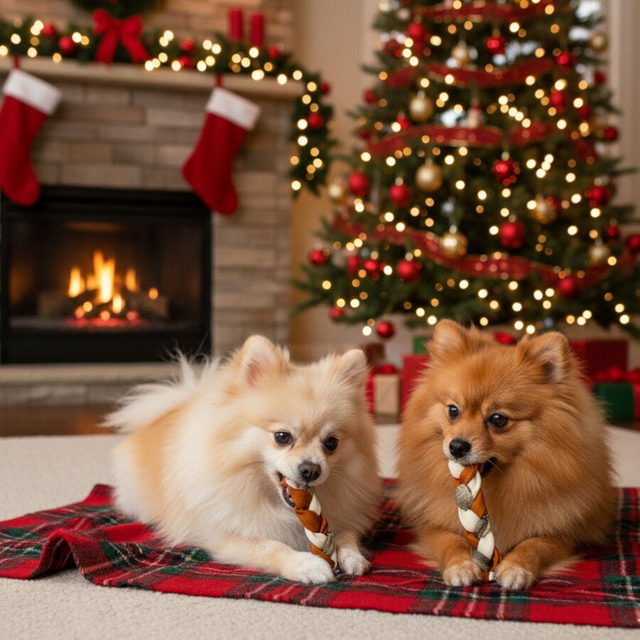 2 barritas Wonder Christmas Snacks de Piel de Pescado para perros, , large indicador imagen numero 2
