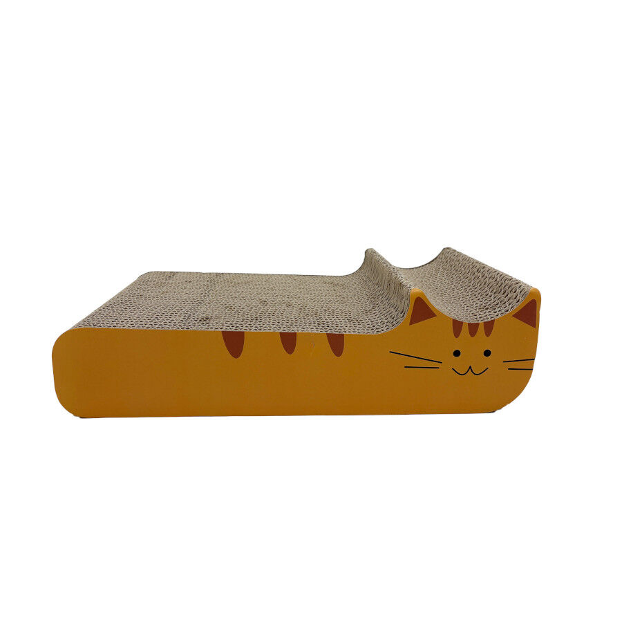 Leeby Kira tabla rascador de cart&oacute;n naranja para gatos, , large indicador imagen numero 1