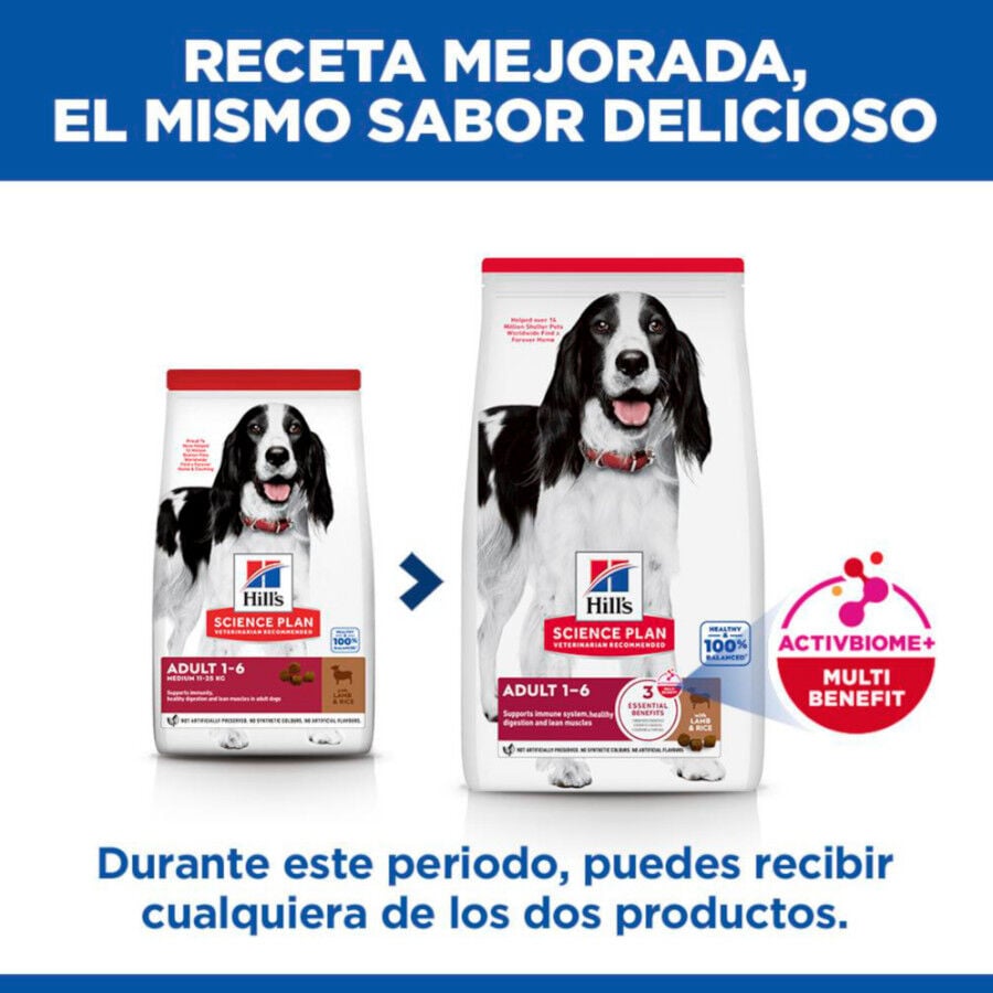 18 kg Hill's Science Plan Adult Medium Cordero y Arroz pienso para perros, , large indicador imagen numero 3