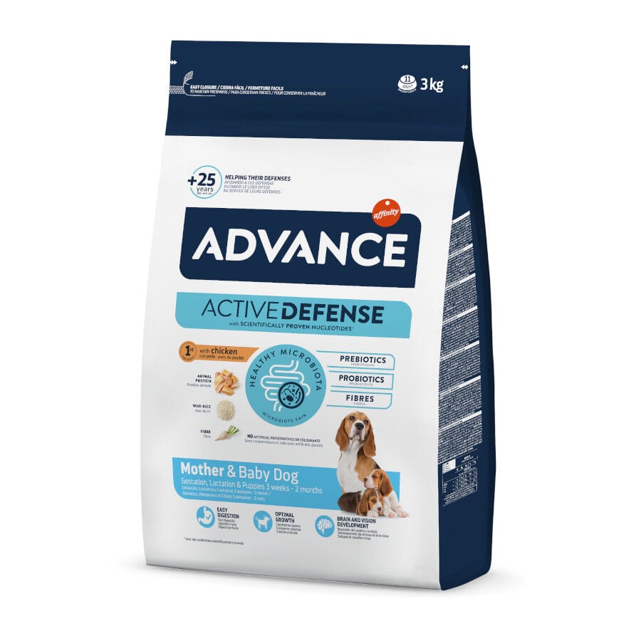 3 kg Advance Active Defense Mother y Puppy Pollo y Arroz Pienso para perros senior, , large Imagen numero 1