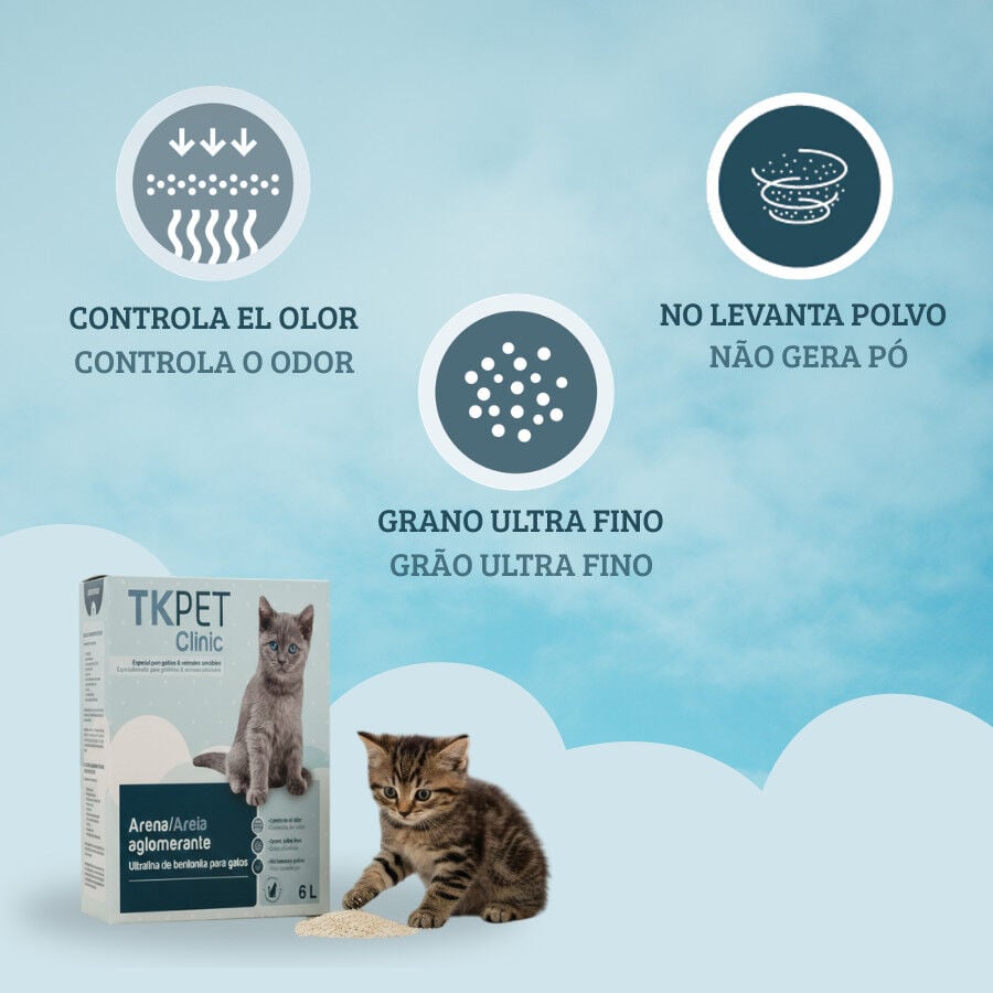 6 L TK-Pet Clinic Arena Ultrafina para gatos, , large indicador imagen numero 3