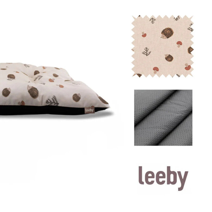 Leeby Coj&iacute;n Acolchado Blanco con Erizos para perros, , large Imagen numero 3