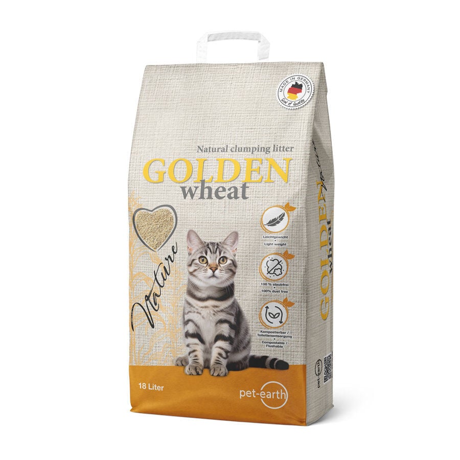 Golden Grey Trigo Arena Aglomerante para gatos, , large Imagen numero 2