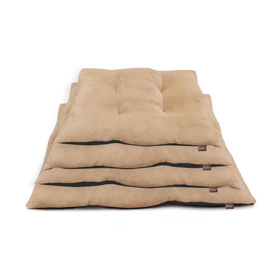 Leeby Coj&iacute;n Acolchado Beige para perros, , large indicador imagen numero 3