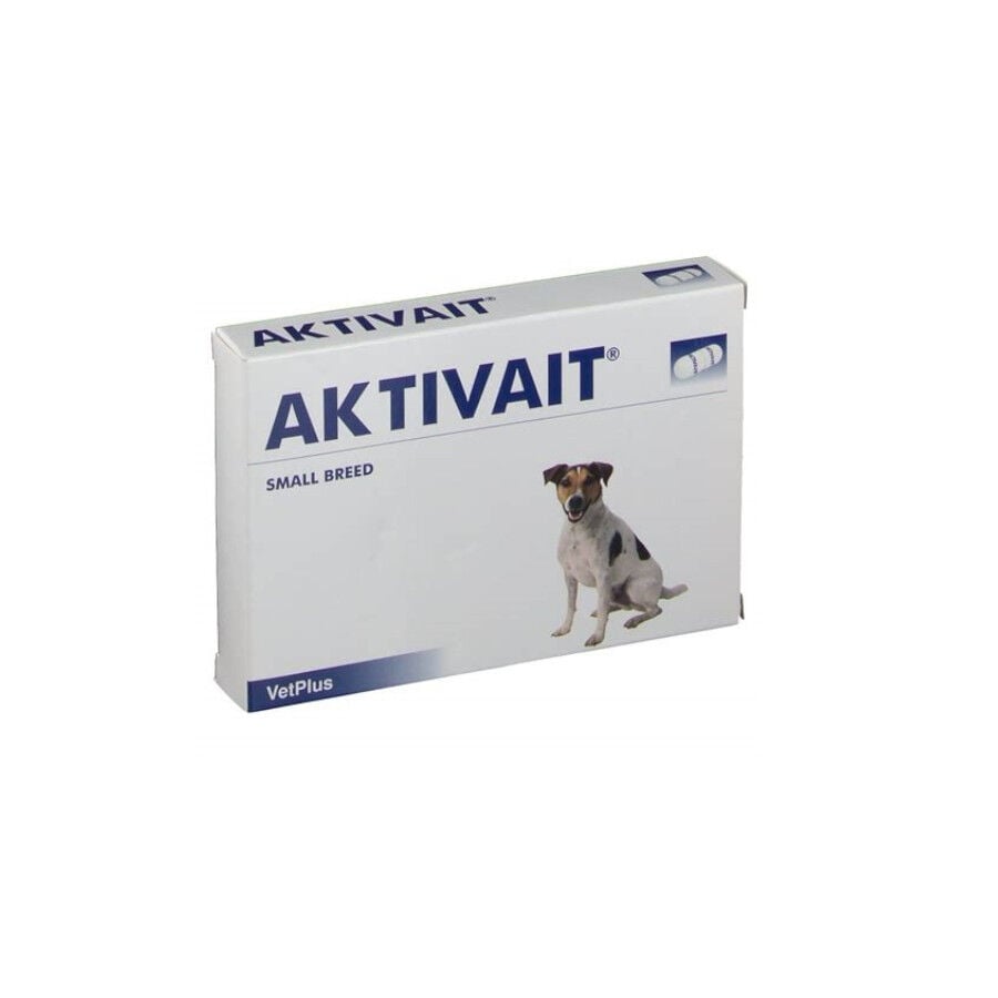 VetPlus Aktivait Senior Vitaminas que Combaten el Envejecimiento Cerebral en perros de razas peque&ntilde;as