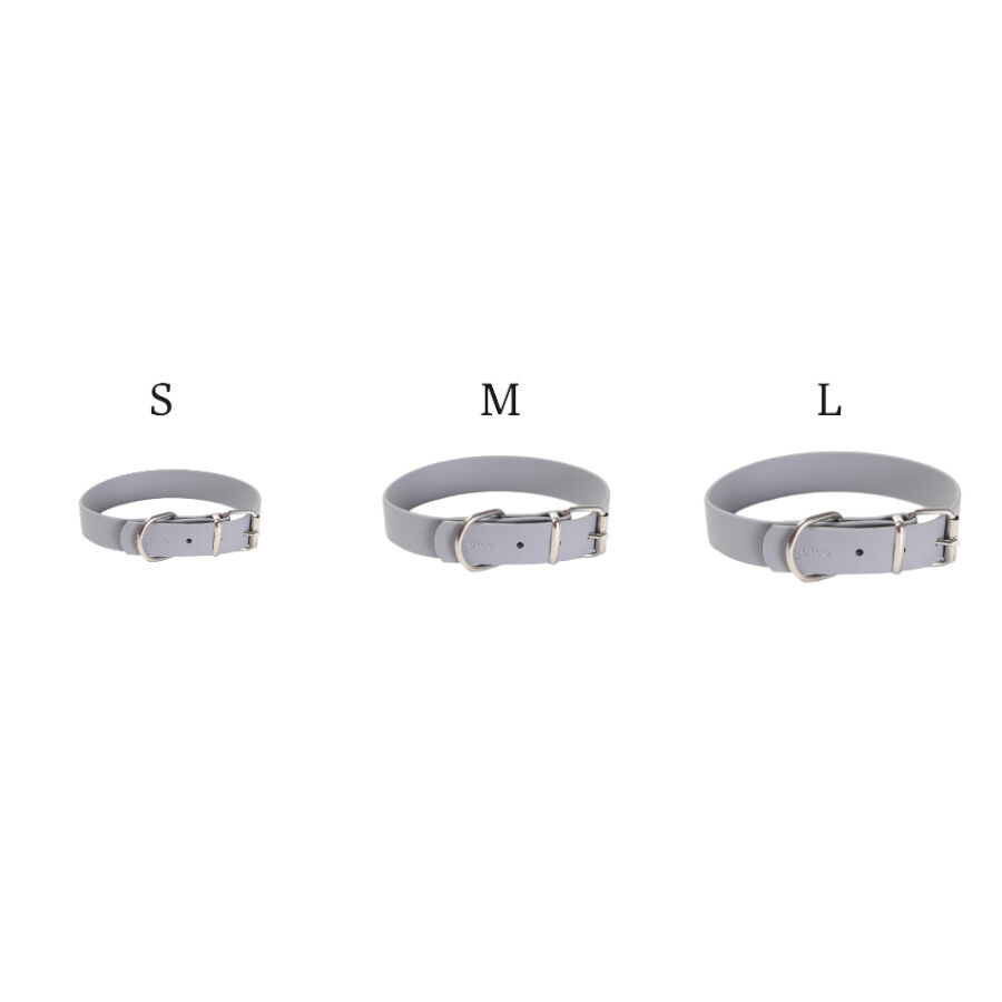 Gotoo Collar Biothane gris para perros, , large indicador imagen numero 7
