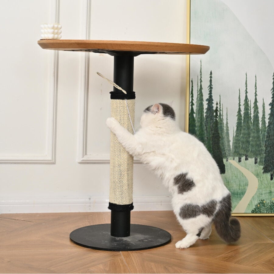 Leeby Tito rascador para pata de mesa con juguete para gatos, , large Imagen numero 7