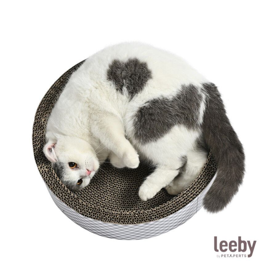 Leeby Domingo cama rascador de cart&oacute;n vichy para gatos, , large Imagen numero 2