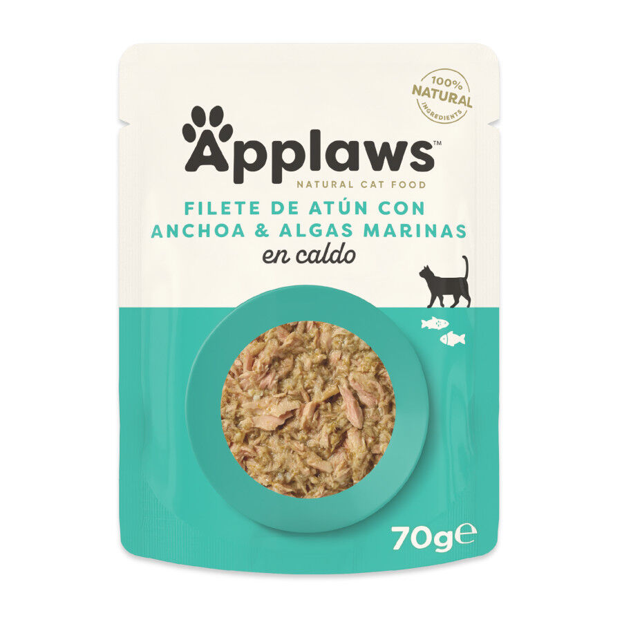 Applaws At&uacute;n y Anchoas sobre para gatos