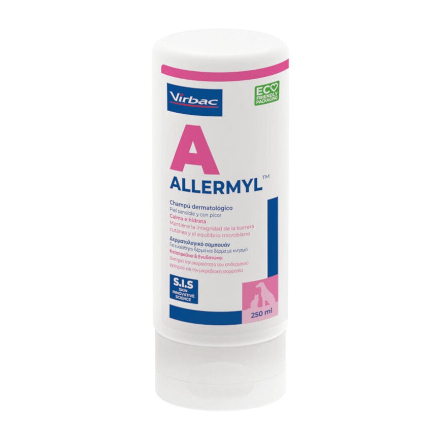 Virbac Allermyl Champ&uacute; dermatol&oacute;gico para piel sensible de perros y gatos, , large indicador imagen numero 1