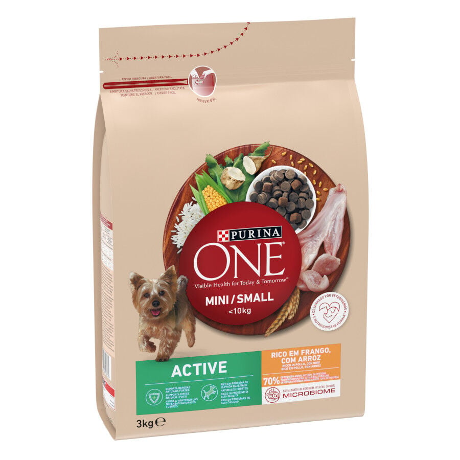 3 kg Purina One Mini Active Pollo pienso para perros, , large Imagen numero 1
