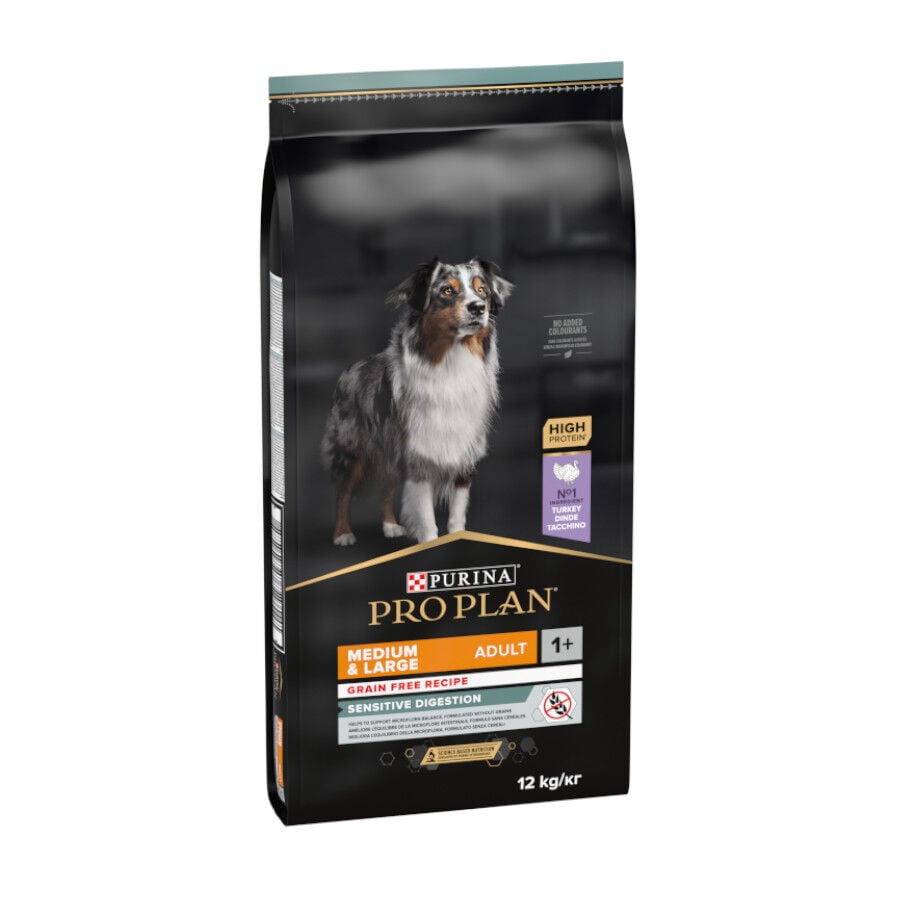12 kg Pro Plan Adult Medium y Large Digesti&oacute;n Pavo pienso para perros, , large indicador imagen numero 1