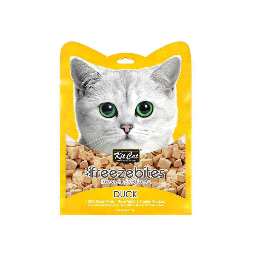 Kit Cat FreezeBites Pato Snack Liofilizado para gatos
