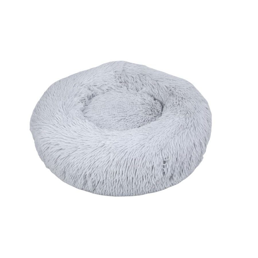 Leeby Cama Redonda Antiestr&eacute;s de Pelo Gris para gatos, , large Imagen numero 1
