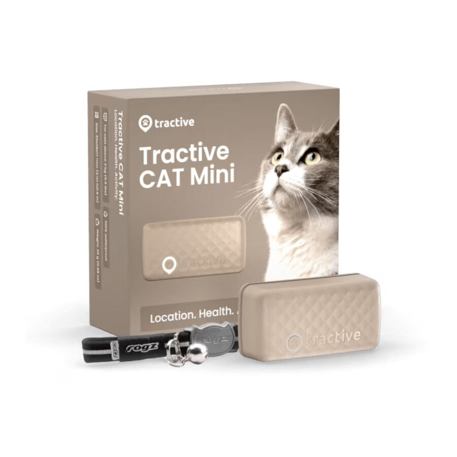 Tractive Cat Mini Localizador GPS Marr&oacute;n para gatos, , large Imagen numero 1