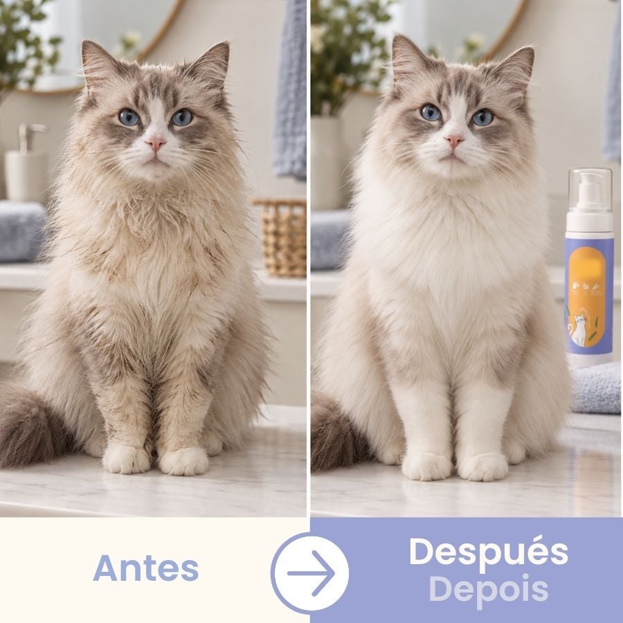 Bloob Champ&uacute; Seco en Espuma para gatos, , large indicador imagen numero 4