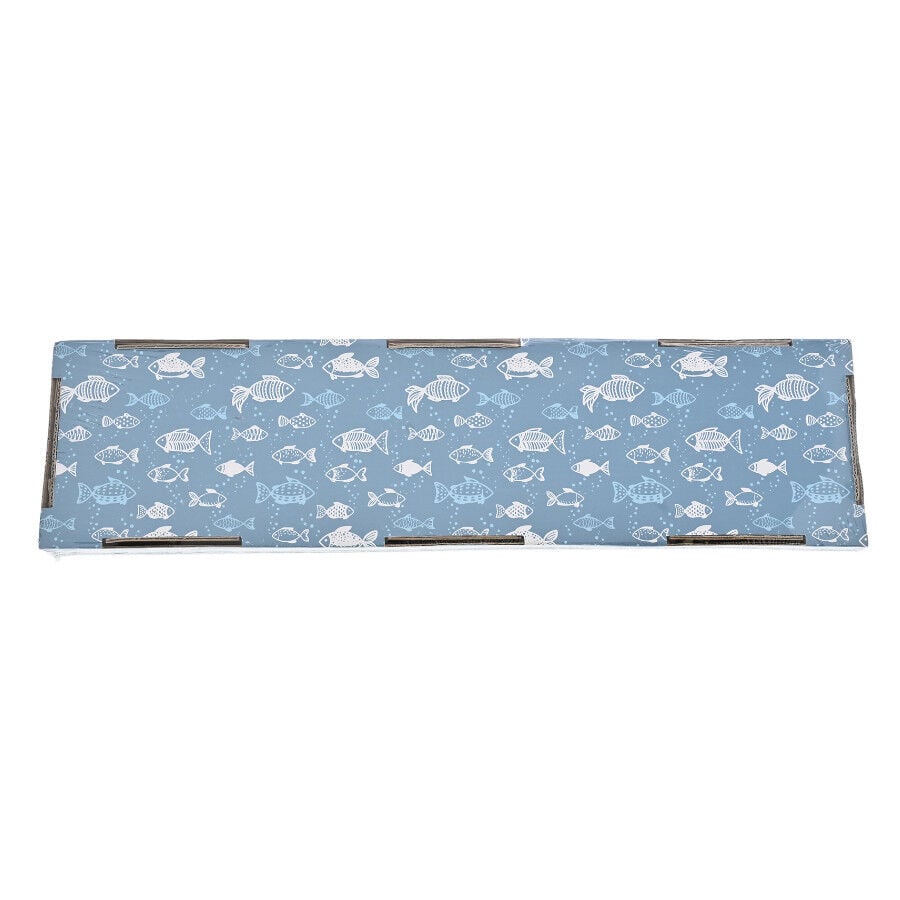 Leeby Fitz tabla rascador de cart&oacute;n azul para gatos, , large indicador imagen numero 7
