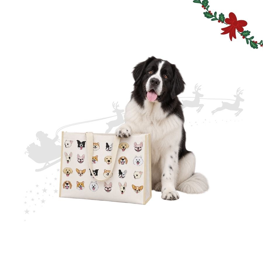 Wonder Christmas Tote Bag Guau para perros, , large indicador imagen numero 1