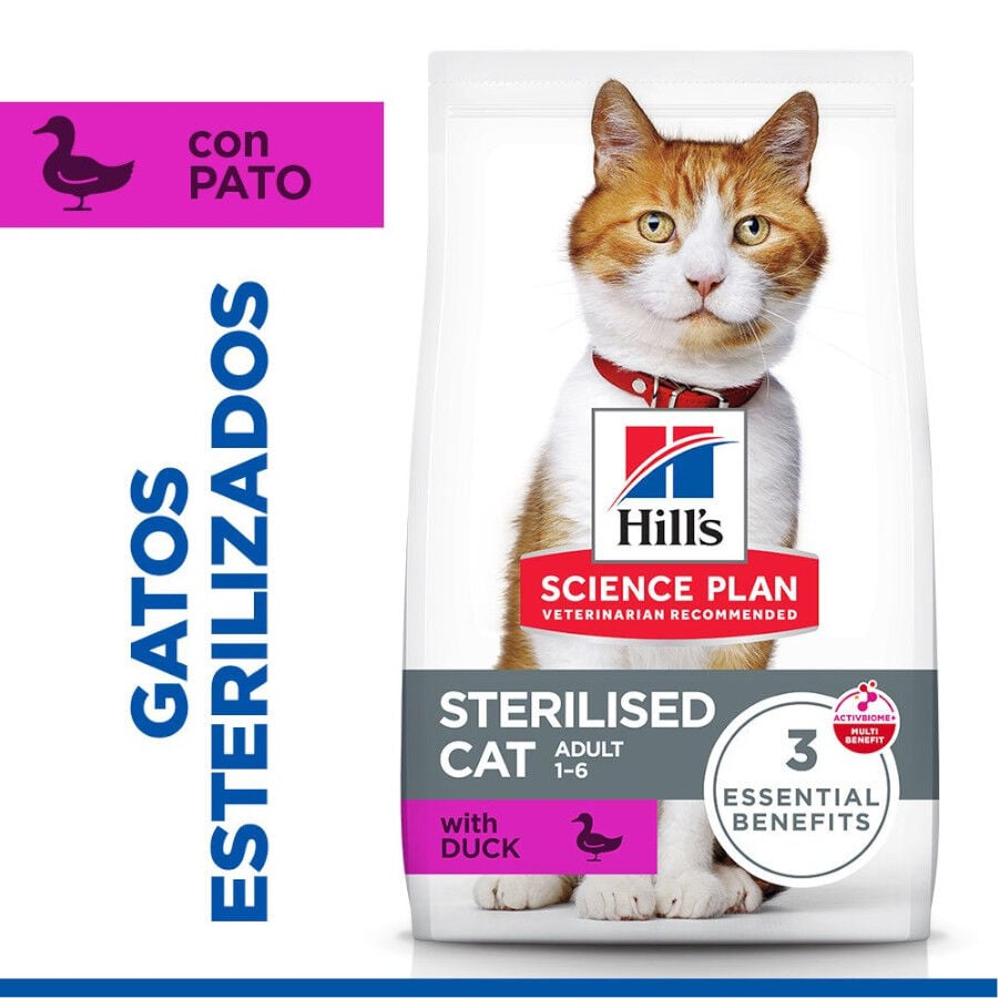 Hill's Science Plan Sterilised pienso pato para gatos adultos esterilizados