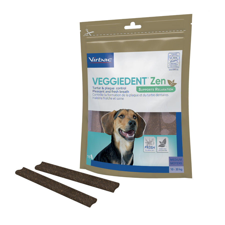 Virbac L&aacute;minas Veggiedent Zen M para perros