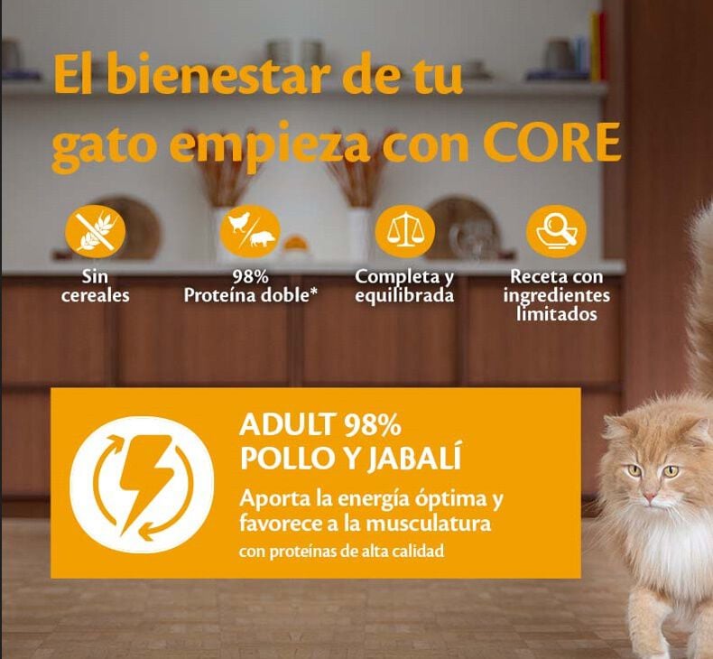 85 g Wellness Core Single Protein Pollo y Jabal&iacute; tarrina para gatos, , large Imagen numero 2