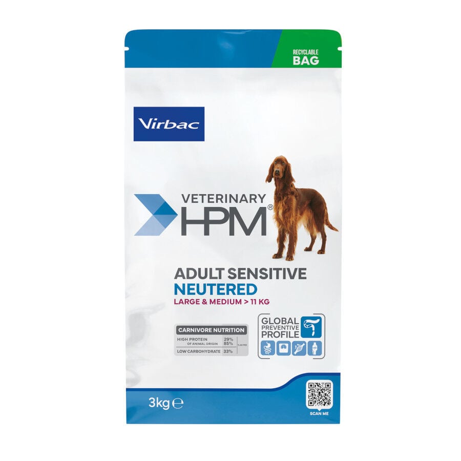 Virbac HPM Veterinary Adult Sensitive Esterilizado Pienso Cerdo para perros, , large Imagen numero 1