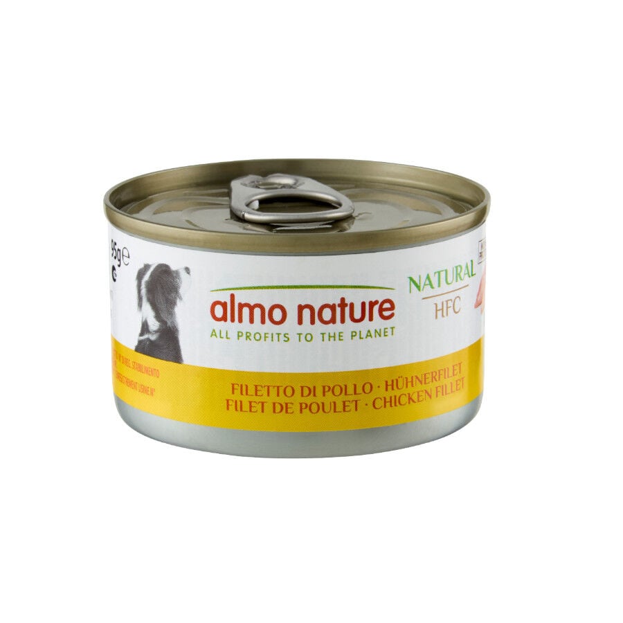 280 g Almo Nature HFC Natural Filete de Pollo lata para perros, , large indicador imagen numero 1