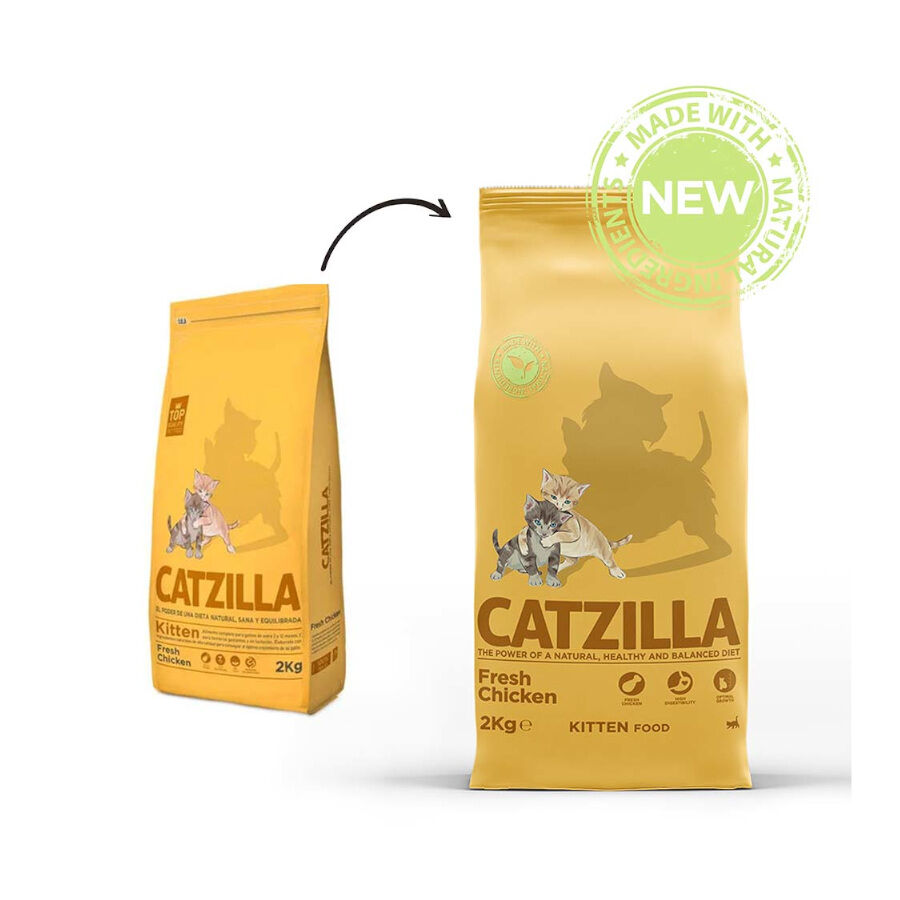 6 kg Catzilla Kitten Pollo pienso para gatos, , large Imagen numero 2