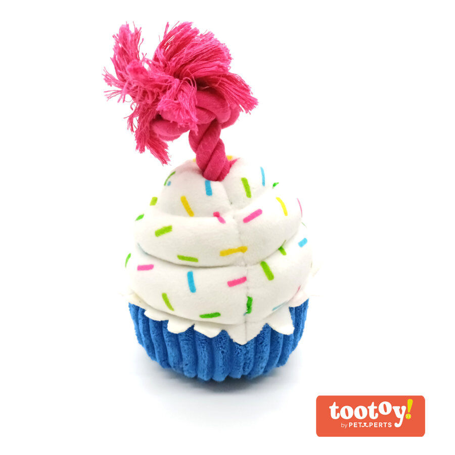 Tootoy! Comfort Birthday Cupcake Cuddler peluche con sonido para perros, , large Imagen numero 1