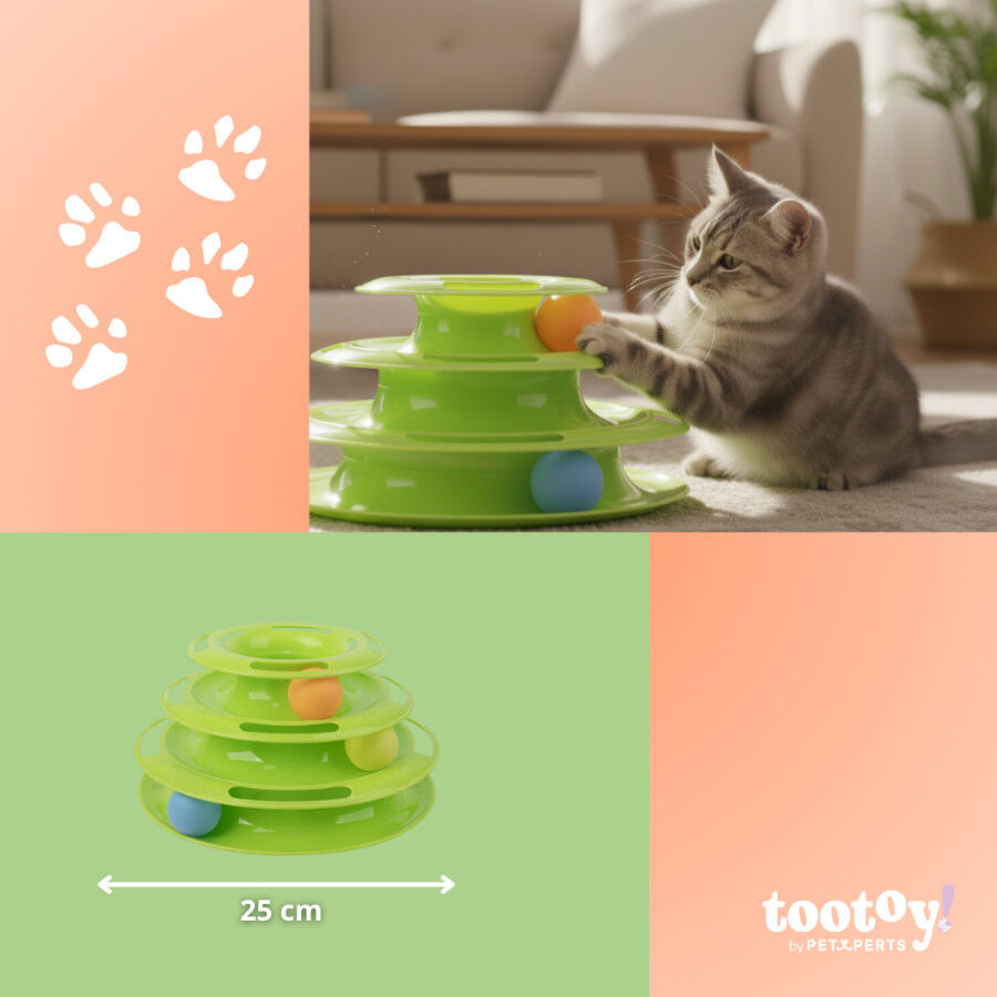 Tootoy! Torre de Pelotas interactivas para gatos, , large indicador imagen numero 4