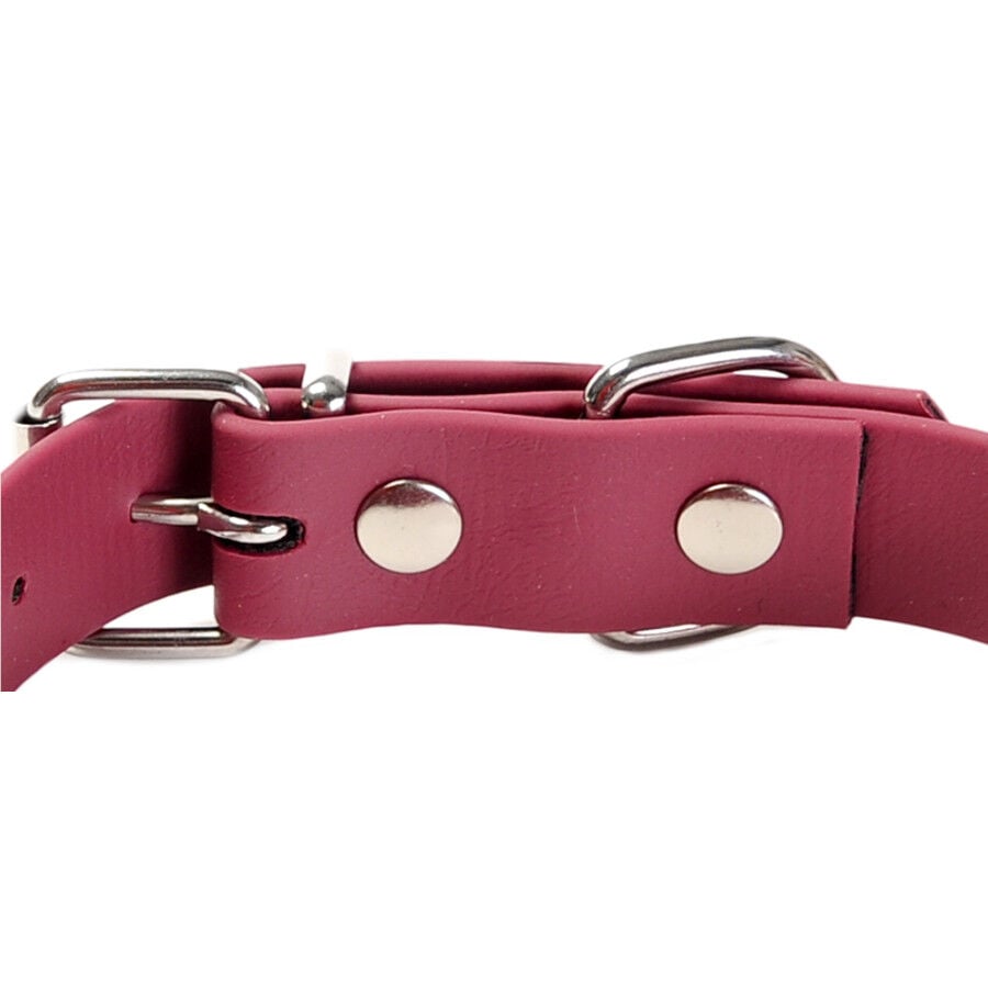 Gotoo Collar Biothane rojo vino para perros, , large indicador imagen numero 6