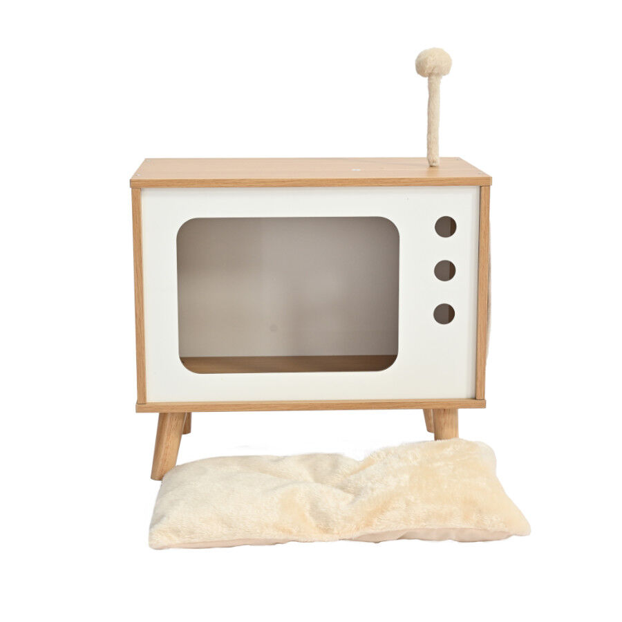 Leeby Thierre TV cama nido rascador  para gatos, , large indicador imagen numero 4