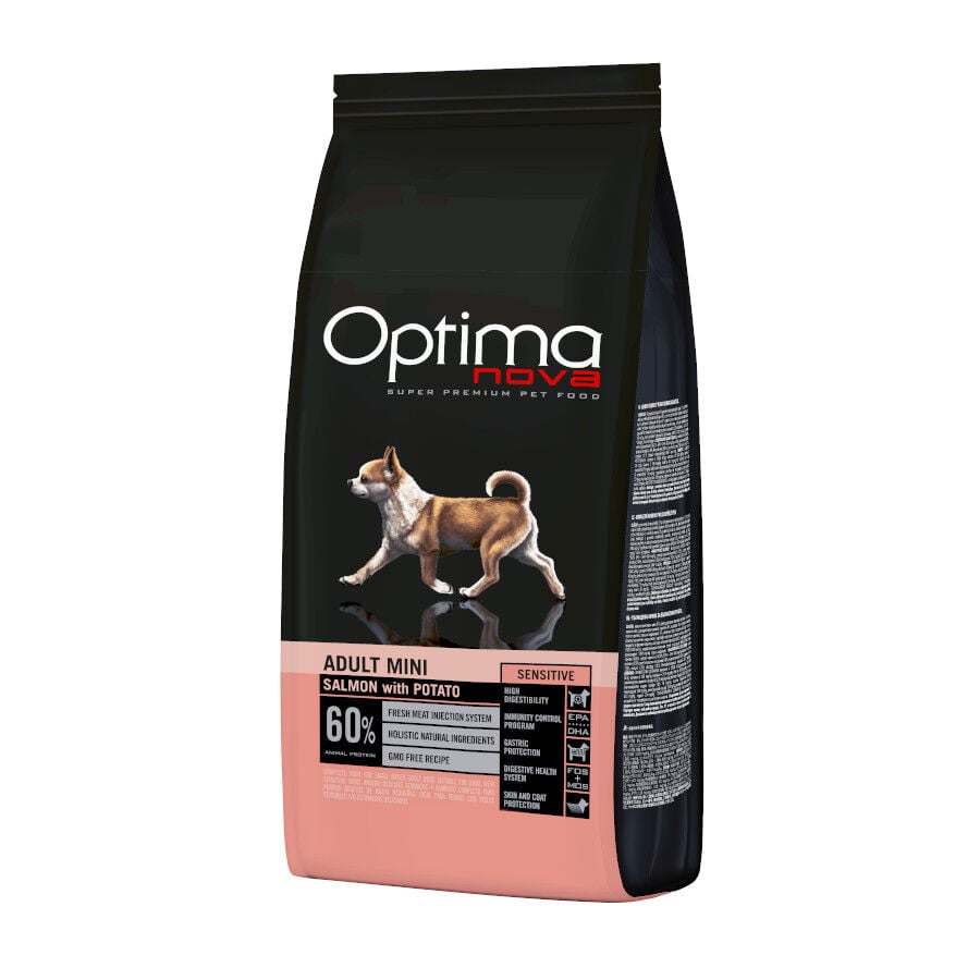 2 kg Optima Nova Adult Mini Salm&oacute;n pienso para perros, , large Imagen numero 1