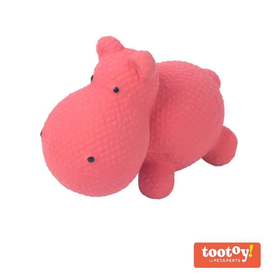 Tootoy! Puppy Mini Hippo Toy mordedor para perros, , large Imagen numero 1