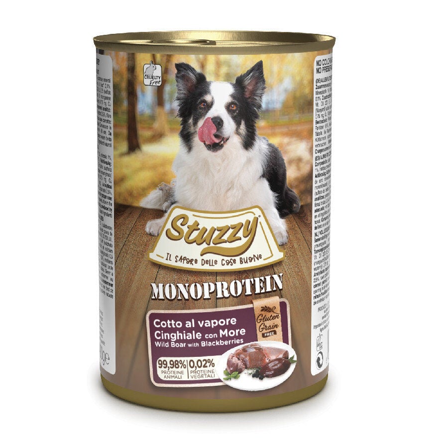Stuzzy Monoprotein Jabal&iacute; y Moras lata para perros