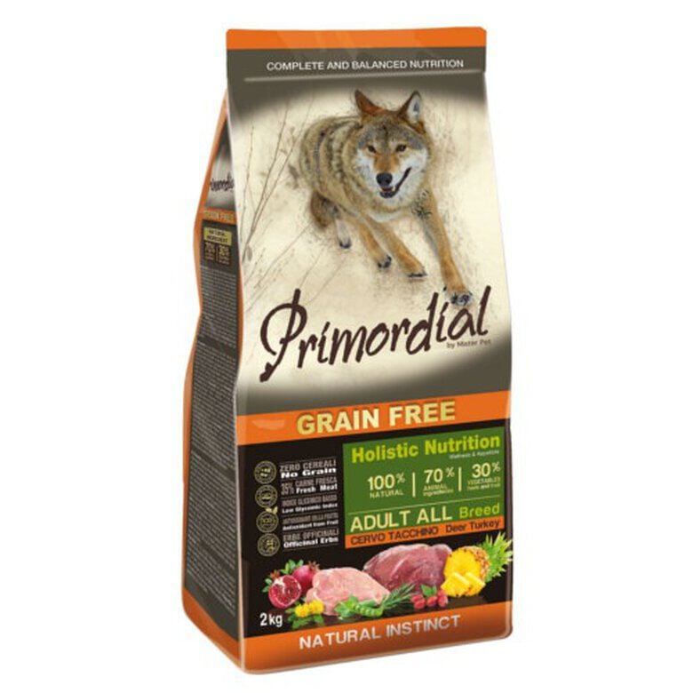 Primordial Adult Grain Free Ciervo y Pavo pienso para perros Imagen numero 1