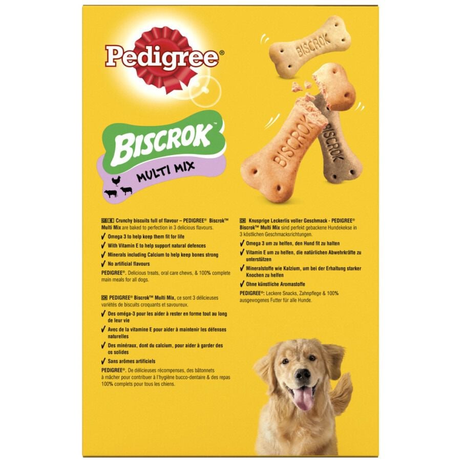 500 g Pedigree Galletas Biscrok de 3 Sabores para Perros, , large Imagen numero 3